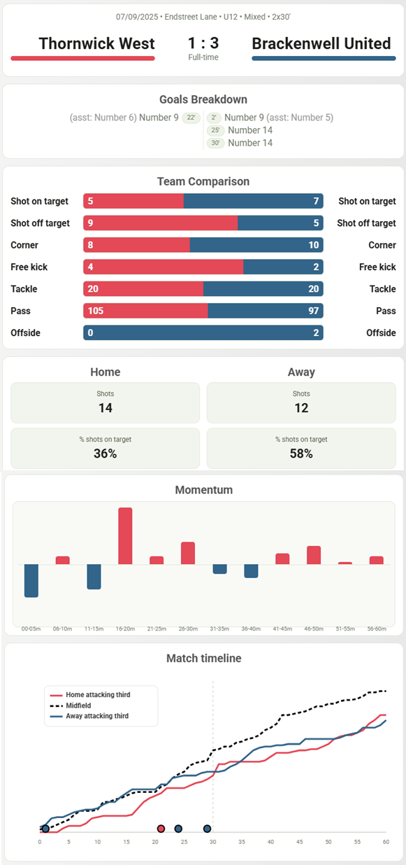 Generate match report